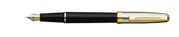 Kpl. Pióro + Długopis SHEAFFER 337 Prelude złoto-czarne stal. rozm."F" - obrazek 3