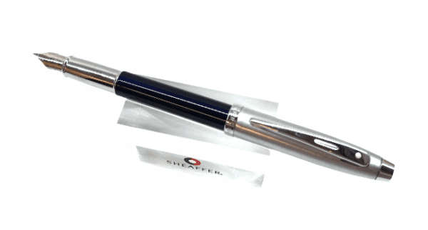 Pióro wieczne SHEAFFER 9308 granatowo-srebrne stal. rozm."M" - obrazek 3
